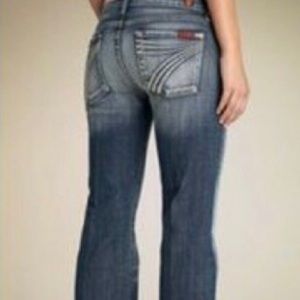 7 FAM Dojo Jeans in Rare Vintage Nakita Wash sz 26